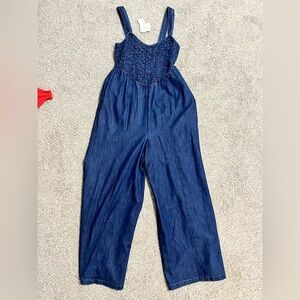 American Eagle Outfitters Denim Blue Jumpsuit M